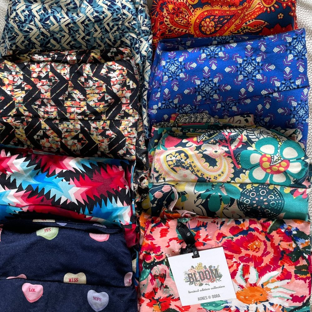 8 PAIR OF LEGGINGS! 7 Lularoe & 1 Agnes & Dora